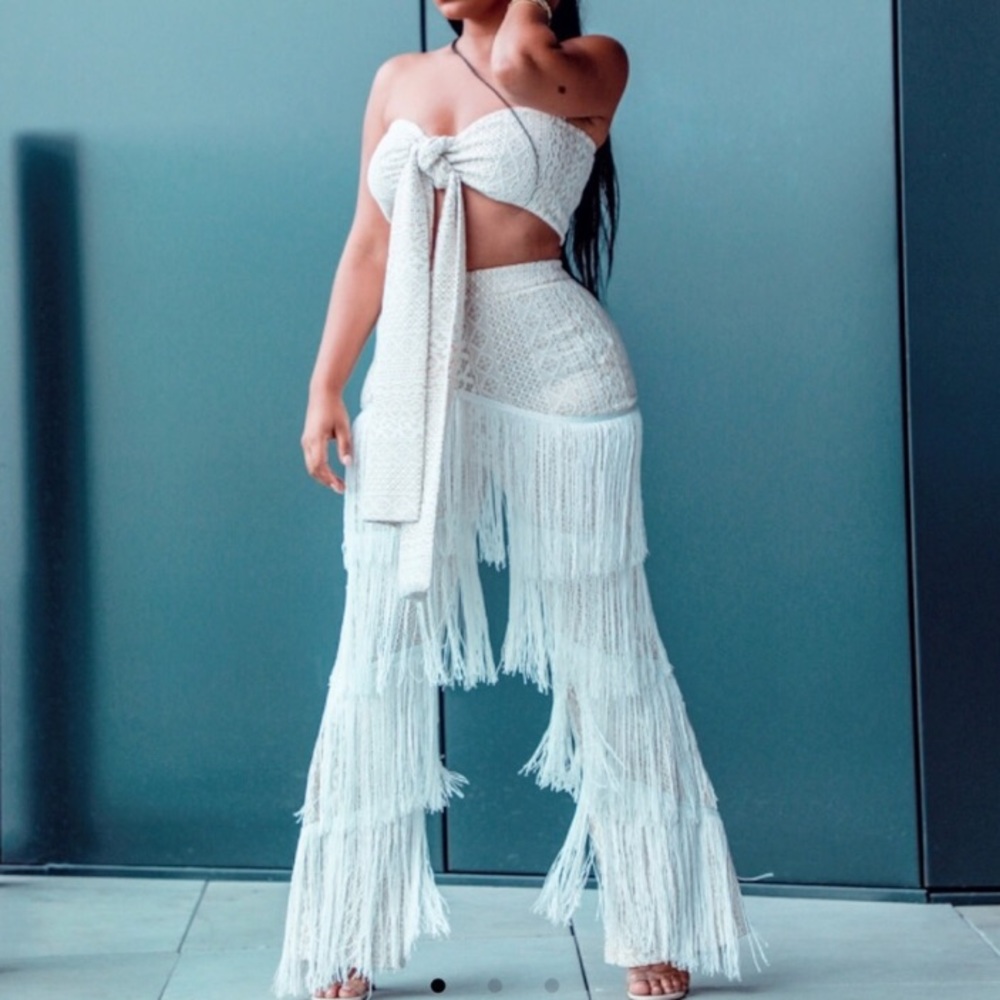 Fringe Pant Set